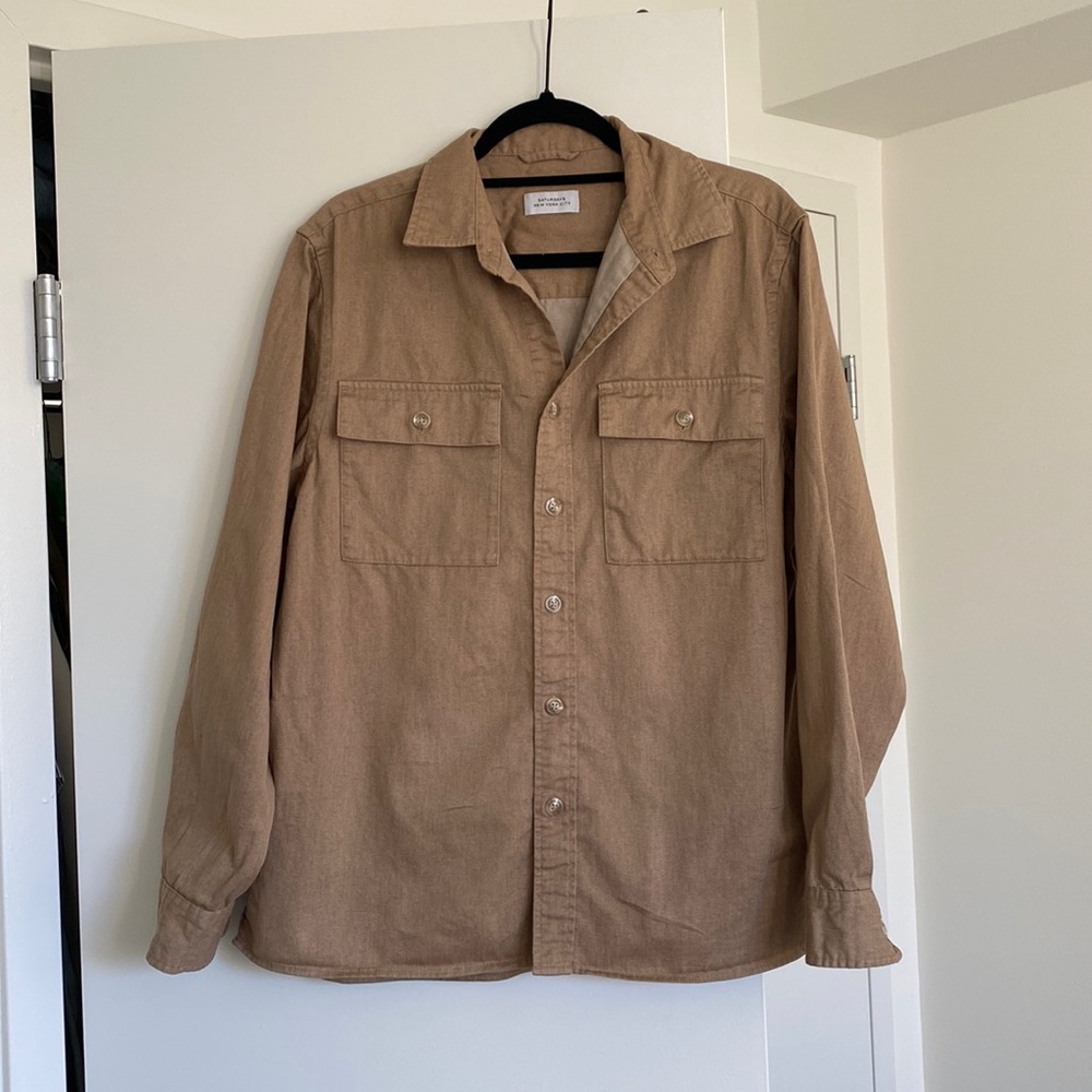 Saturdays New York City tan button down
